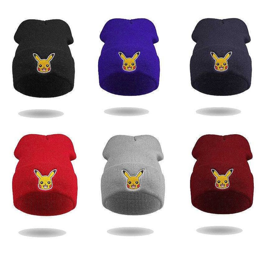 PKM Herbst & Winter | Pikachu Beanie Mutze - Verschiedene Farben - Uni