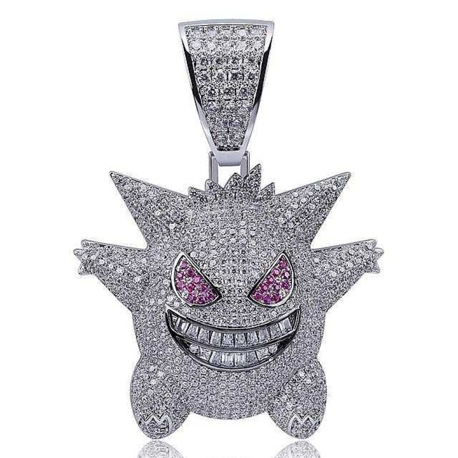 PKM Pokemon Schmuck | Gengar Pokemon Hip Hop Halskette