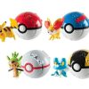 PKM Pokemon Spielzeug | Poke Ball Set Mit 12 Stk. Pokeballen Und Pokemon Figuren