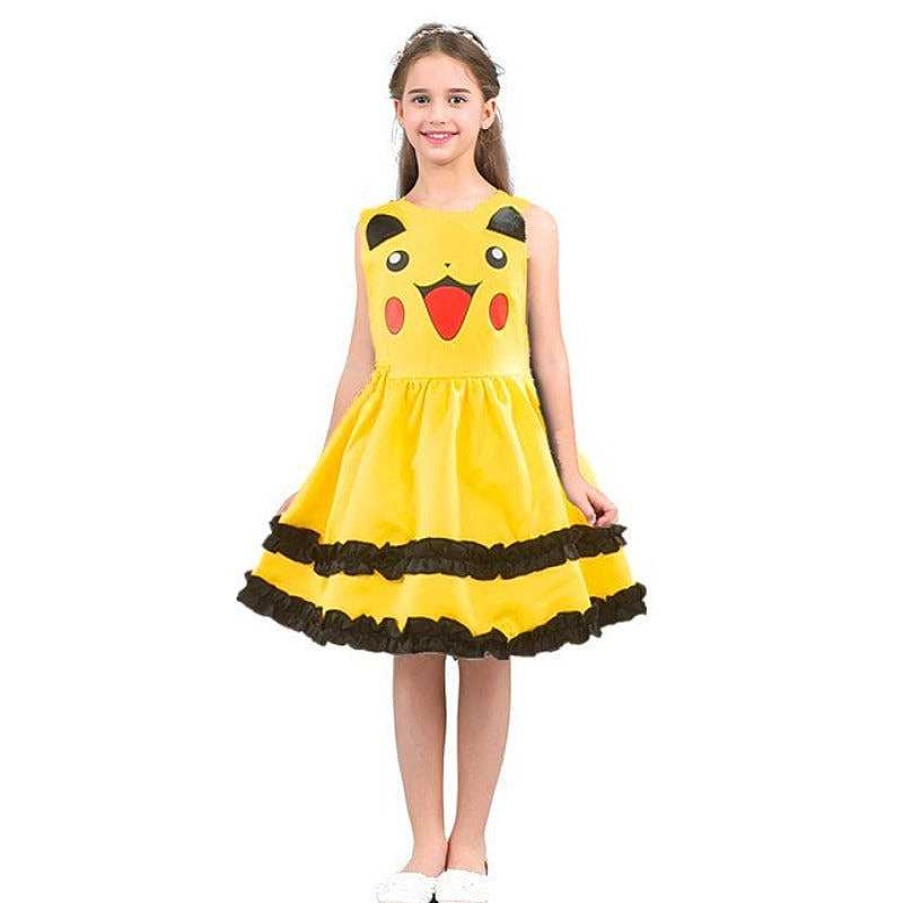 PKM Sommer | Pikachu Pokemon Kleid Fur Kinder