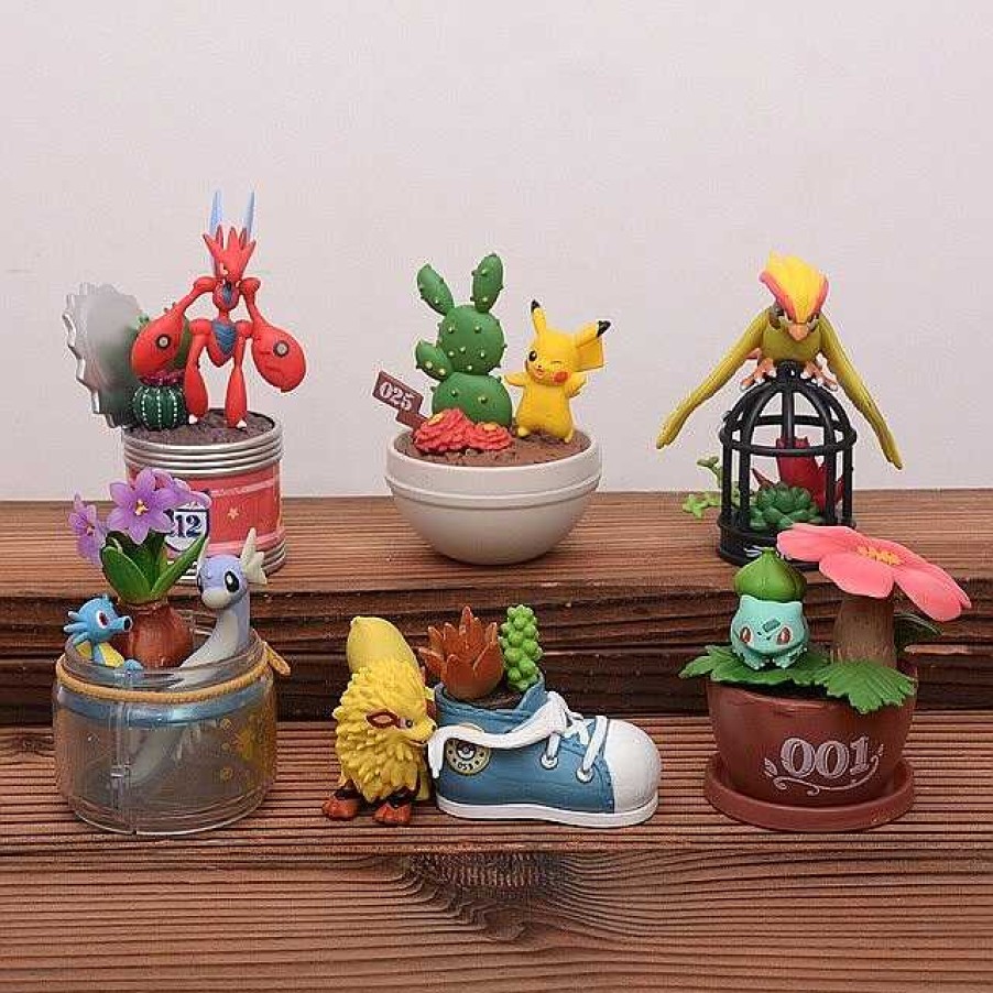 PKM Pokemon Figuren | 6Er Set Botanische Pokemon Figuren