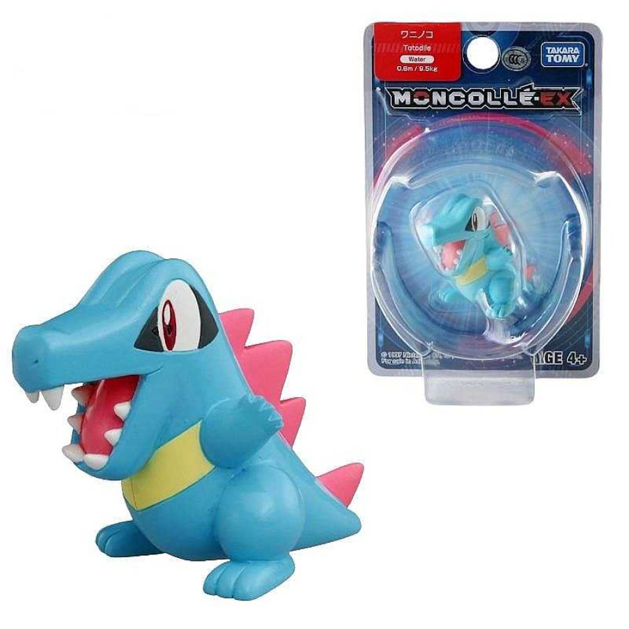 PKM Pokemon Figuren | Pokemon Karnimani Totodile Figur (Ca. 4Cm)