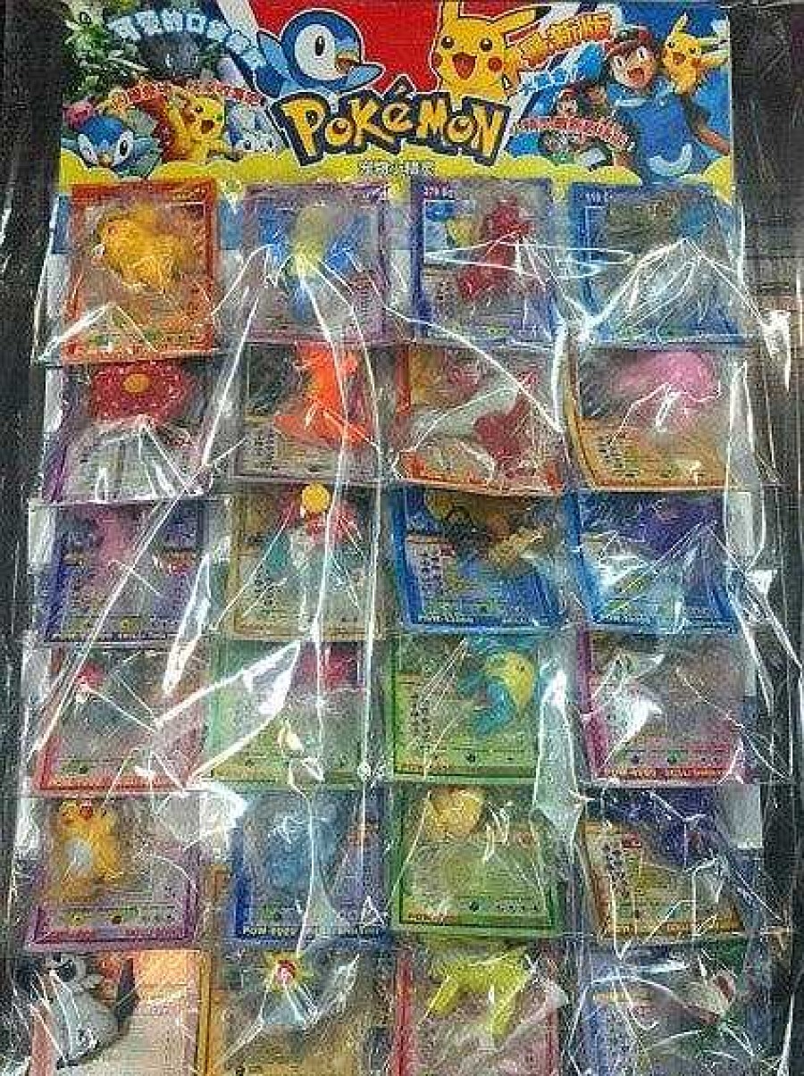 PKM Sonstiges Merchandise | 24 Stk. Pokemon Figuren (Ca. 2-6Cm) Mit Karten