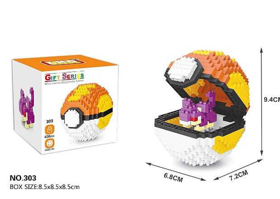 PKM Pokemon Bausteine | Pokemon Pokeball / Pokeballe Baustein Set