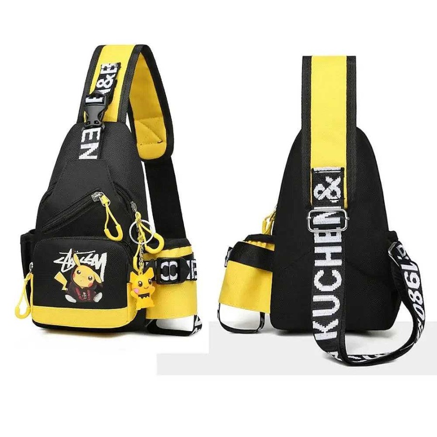 PKM Sonstiges Merchandise | Stylische Schultertasche Fur Kinder Im Pikachu Look