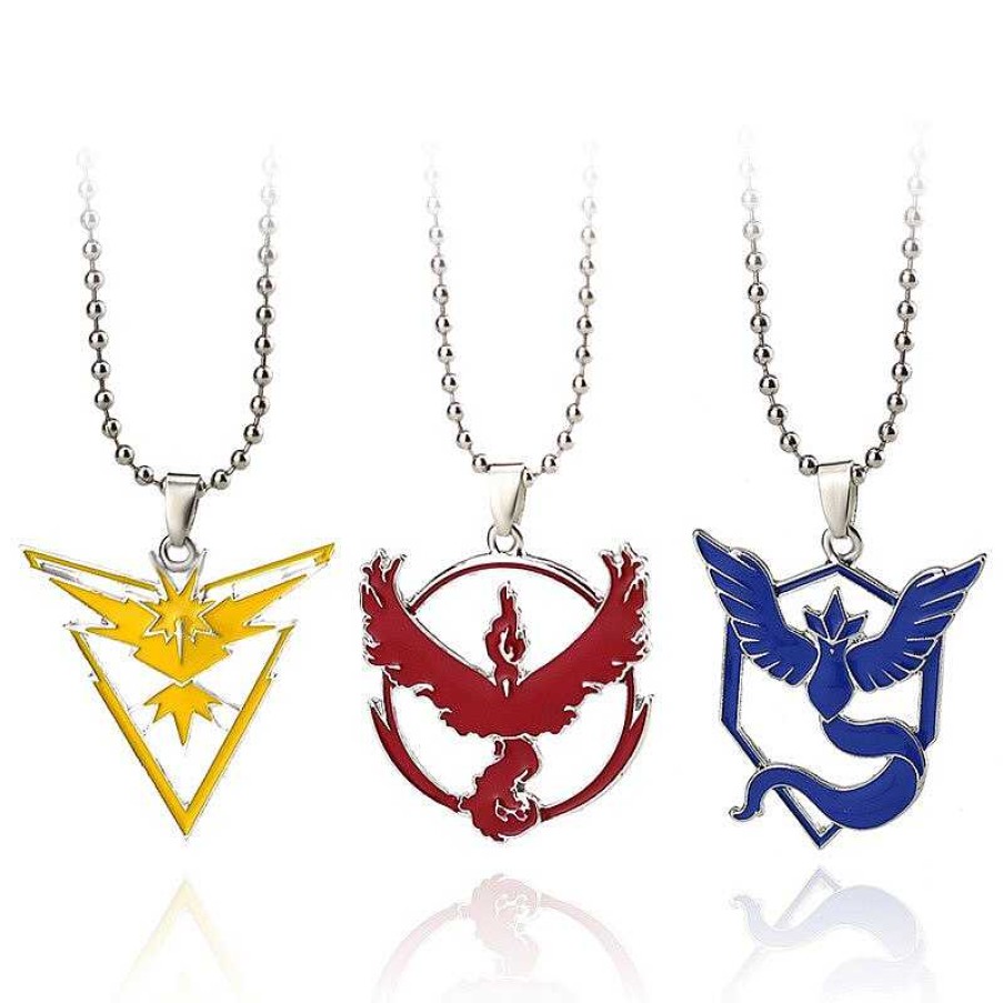 PKM Pokemon Schmuck | Pokemon Go Team Instinct, Valor, Mystic Halskette Schmuck