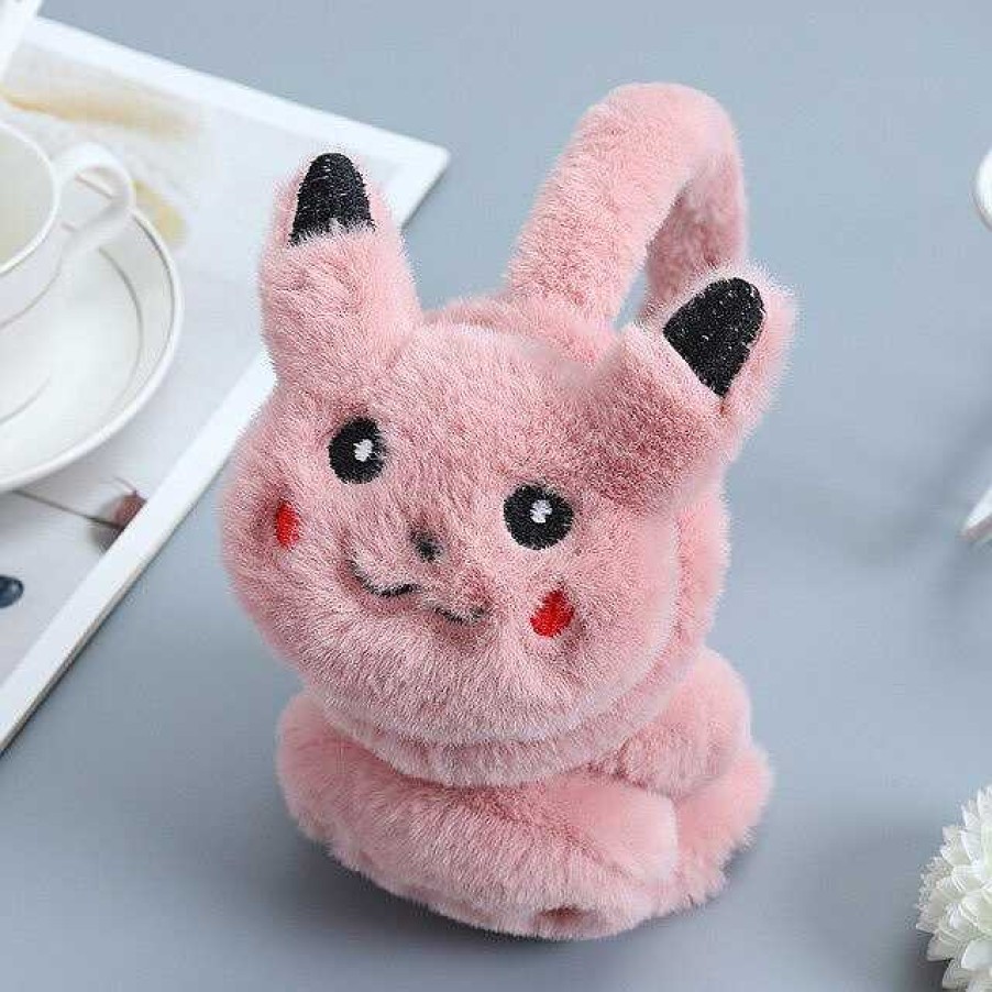 PKM Herbst & Winter | Pokemon Pikachu Ohrenschutzer Warmer Fur Kinder