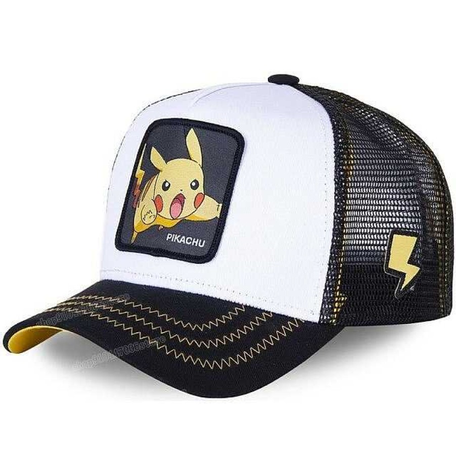 PKM Sommer | Pika Mutze - Baseball Cap - Pokemon Cap (Pikachu, Enton, Gengar, Relaxo, Pokeball)