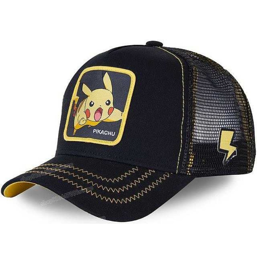 PKM Sommer | Pika Mutze - Baseball Cap - Pokemon Cap (Pikachu, Enton, Gengar, Relaxo, Pokeball)