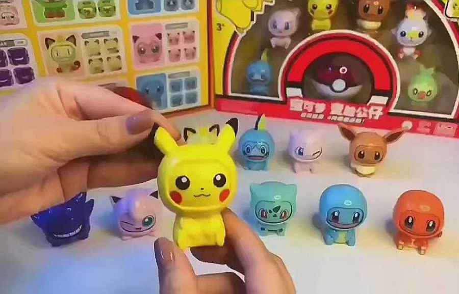 PKM Pokemon Spielzeug | Pokemon Figuren Mit Wechselnden Gesicht Spielzeug