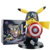 PKM Pokemon Figuren | Pikachu Captain America Cosplay Figur