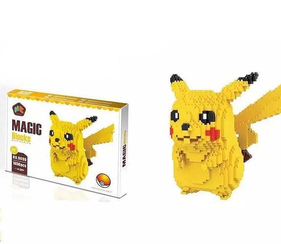 PKM Pokemon Bausteine | Pokemon Pikachu Baustein Magic Blocks, 1650 Teile