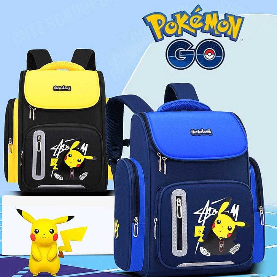 PKM Rucksacke & Taschen | Schul Rucksack Mit Pikachu Pokemon Motiv