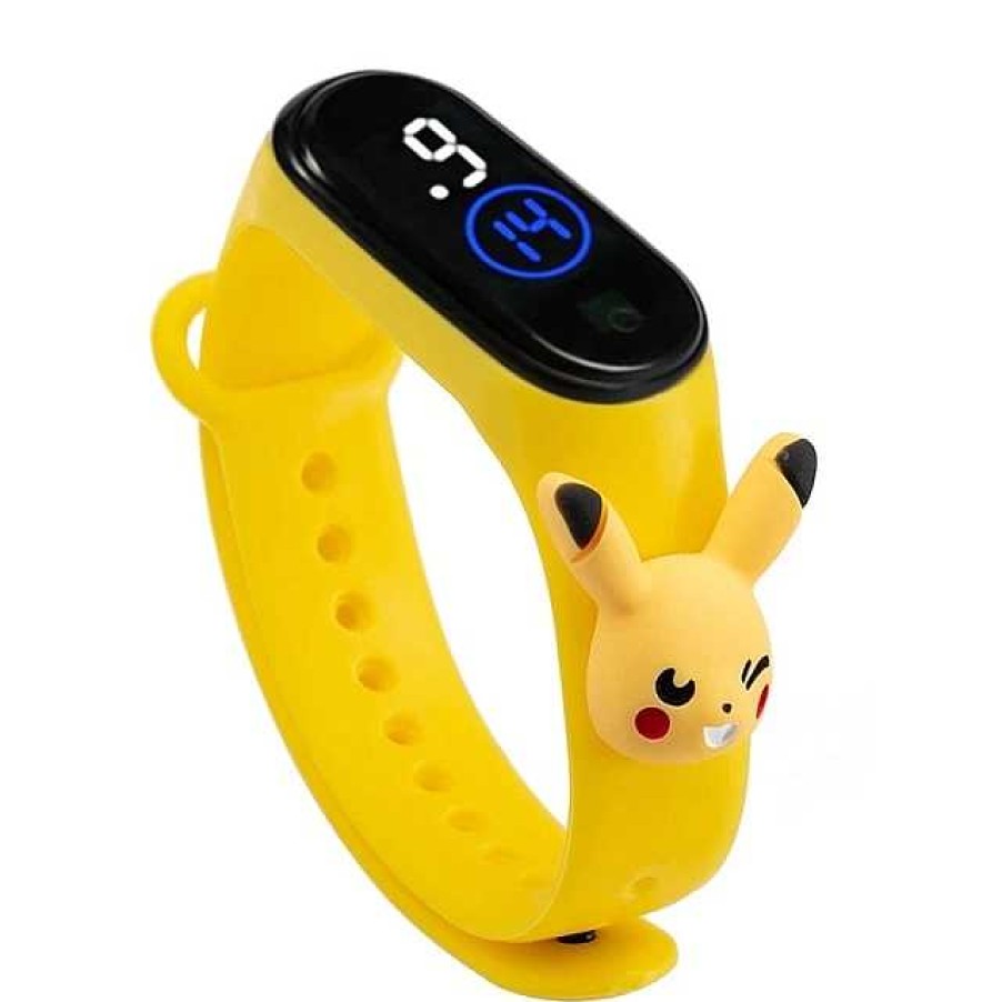 PKM Uhren Und Wecker | Pokemon Pikachu Armband Mit Digital Uhr Fur Kinder