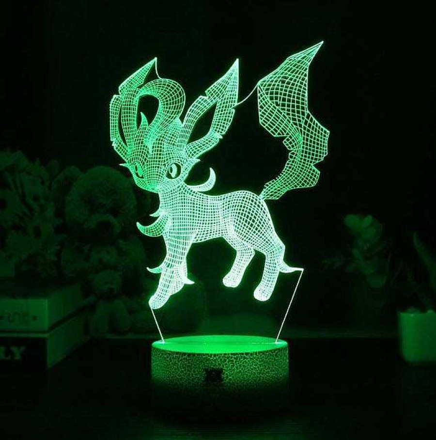 PKM Sonstiges Merchandise | Eevee / Evoli 3D Led Lampe (9 Motive) Nachtlicht, Tischlampe