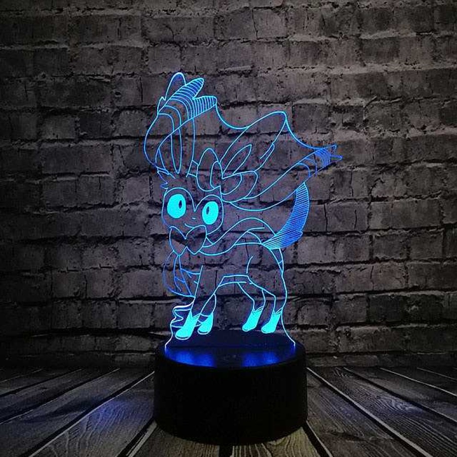 PKM Pokemon Lampen & Nachtlichter | Pokemon Go 3D Led Lampe Mit Farbwechsel (Nachtlicht, Tischlampe)