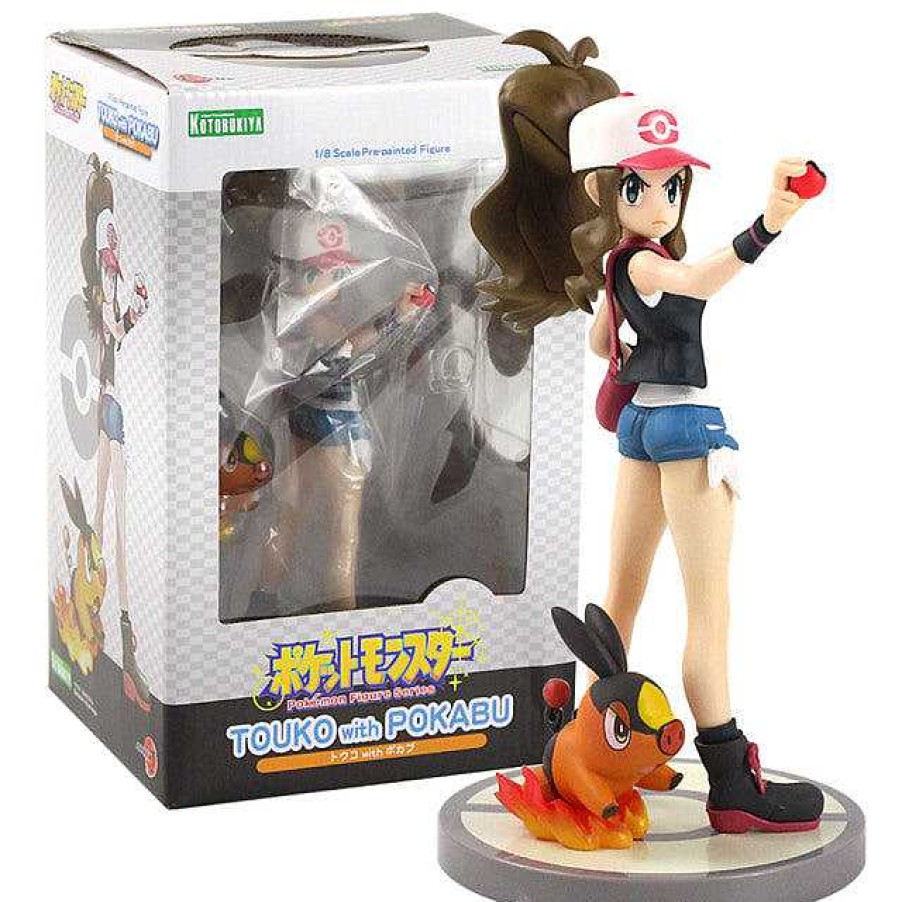 PKM Pokemon Figuren | Tsutarja Touko Mit Floink Pokabu Figur - Ca. 18Cm