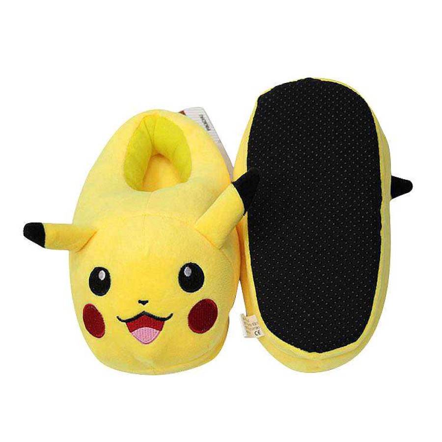 PKM Sonstiges Merchandise | Warme Plusch Pokemon Hausschuhe Fur Kinder (Pikachumotiv)