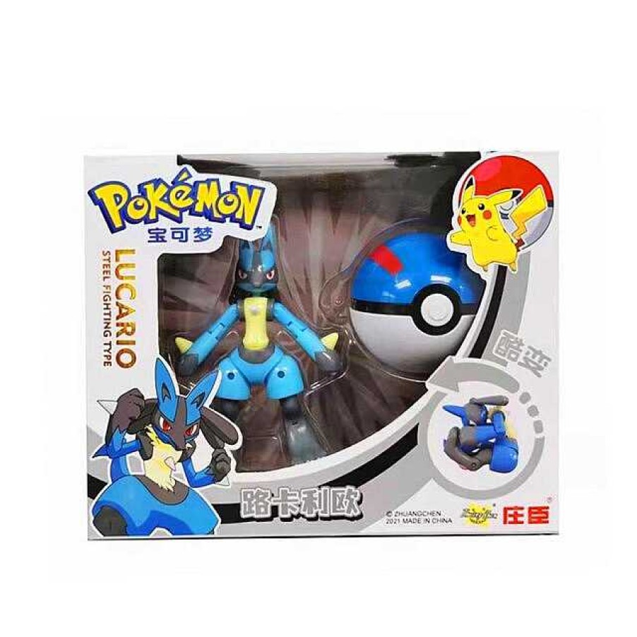 PKM Pokeball & Pokeballe | Lucario Spielzeug Figur Mit Pokeball