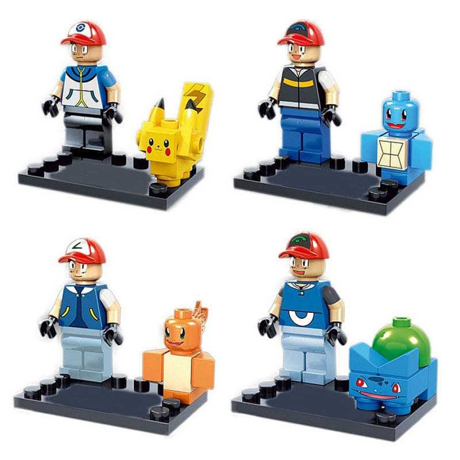 PKM Sonstiges Merchandise | Pokemon Trainer Set Mit 4 Figuren