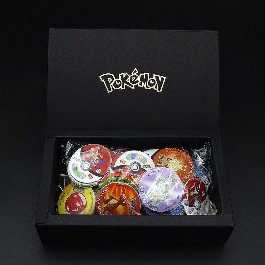 PKM Sonstiges Merchandise | Tazos Pokemon 160 Runde Pogs 2000Er Edition Mit Box