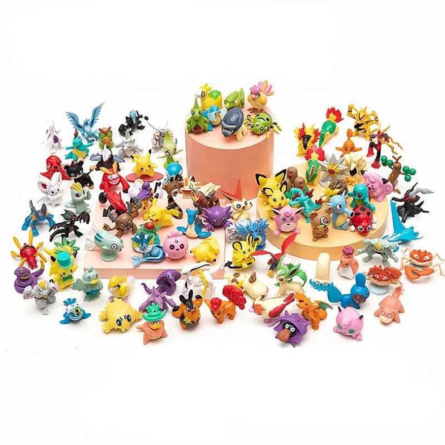 PKM Pokemon Spielzeug | Pokemon Figuren Sets (4-6Cm) Mit 10, 20, 30, 40 Oder 50 Figuren