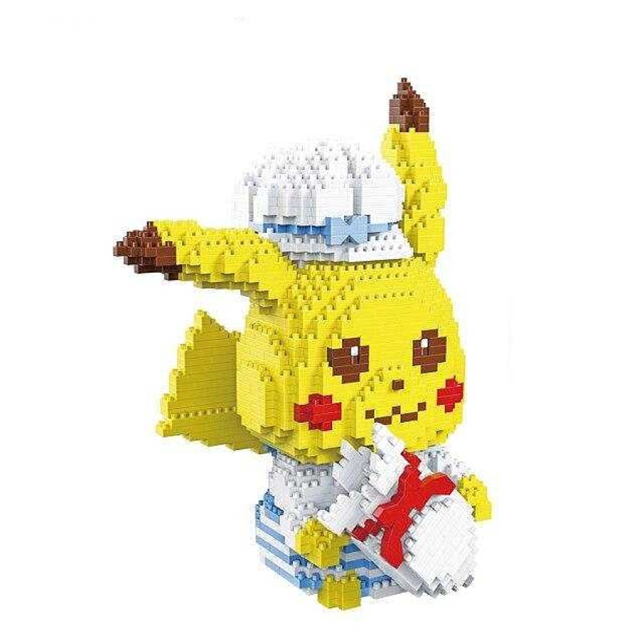 PKM Pokemon Bausteine | Suse Pikachu Baustein Figuren (6 Motive Zur Auswahl)