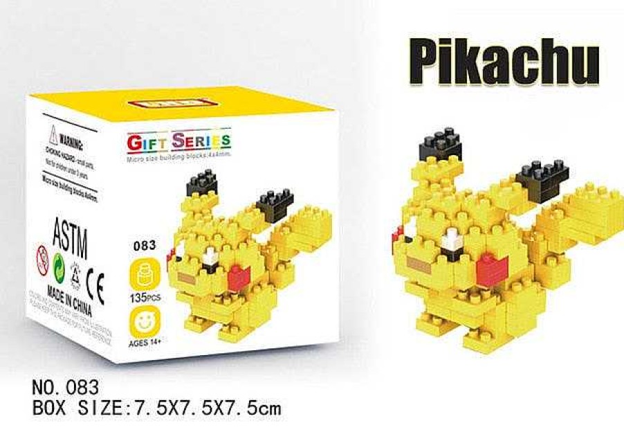 PKM Pokemon Bausteine | Pokemon Pikachu, Charizard Etc. Baustein Set (32 Motive Zur Auswahl)