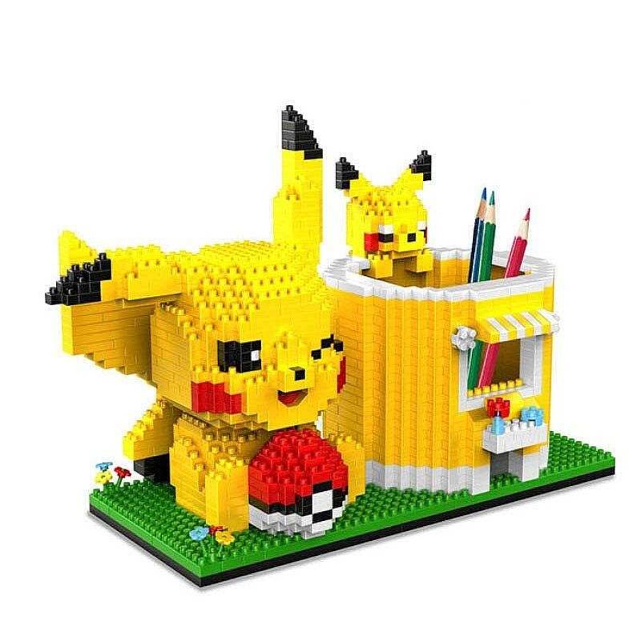 PKM Pokemon Bausteine | Pokemon Pikachu Baustein Set Als Stiftehalter