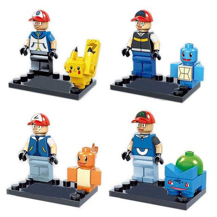 PKM Sonstiges Merchandise | Pokemon Trainer Set Mit 4 Figuren