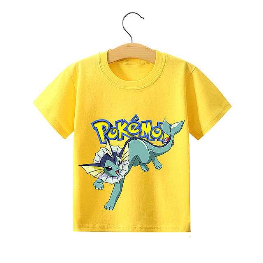 PKM Sommer | Pokemon Pikachu Kinder Sommer T-Shirts In Vielen Motiven Und Grosen