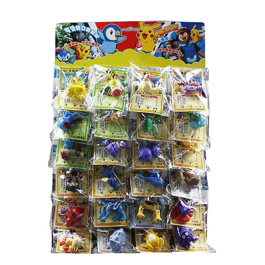 PKM Sonstiges Merchandise | 24 Stk. Pokemon Figuren (Ca. 2-6Cm) Mit Karten