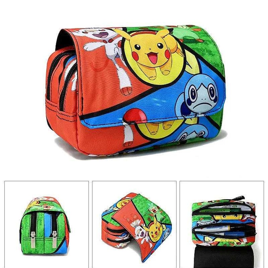 PKM Sonstiges Merchandise | Federmappe Federtasche In Pokemon Motiven