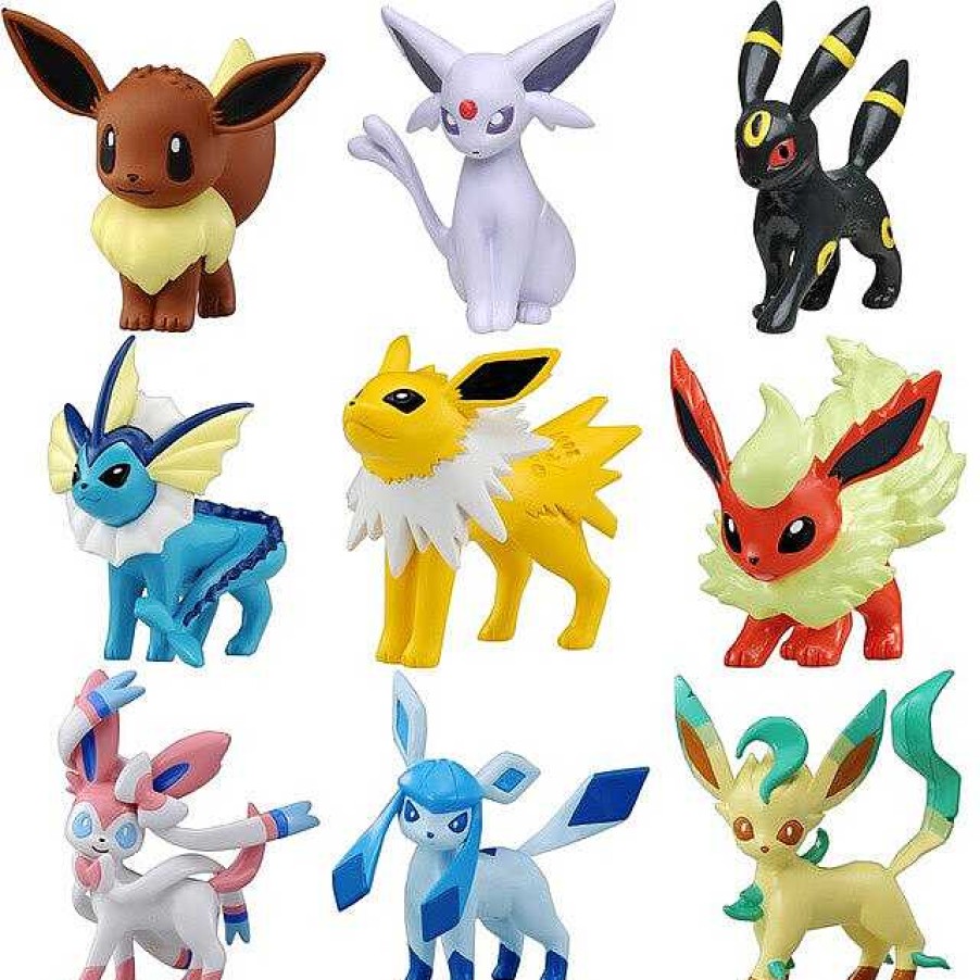 PKM Pokemon Figuren | Evoli Vaporeon Jolteon Flareon Espeon Umbreon Leafeon Glaceon Figuren Set