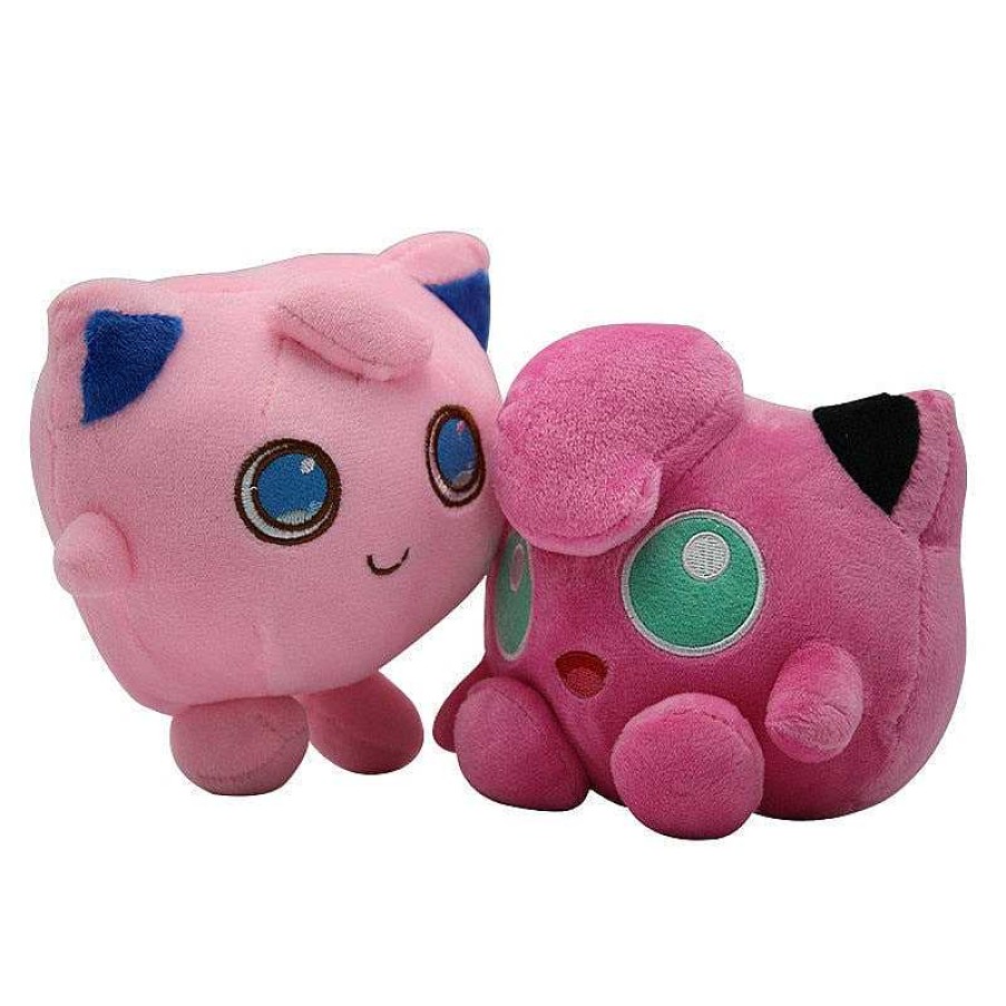 PKM Pokemon Unite | Pummeluff / Jigglypuff Und Knuddeluff / Wigglytuff Q Version 2Er Set Stoff Pokemon