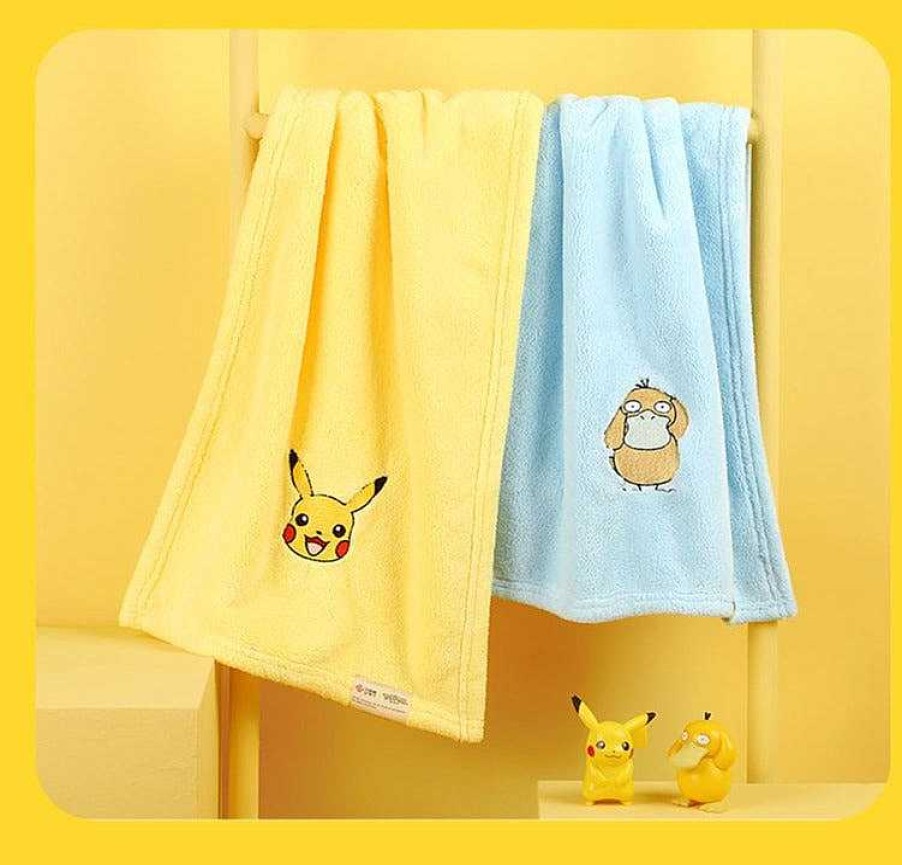 PKM Sonstiges Merchandise | Bade Handtucher Mit Pokemon Pikachu U. A. Motiven