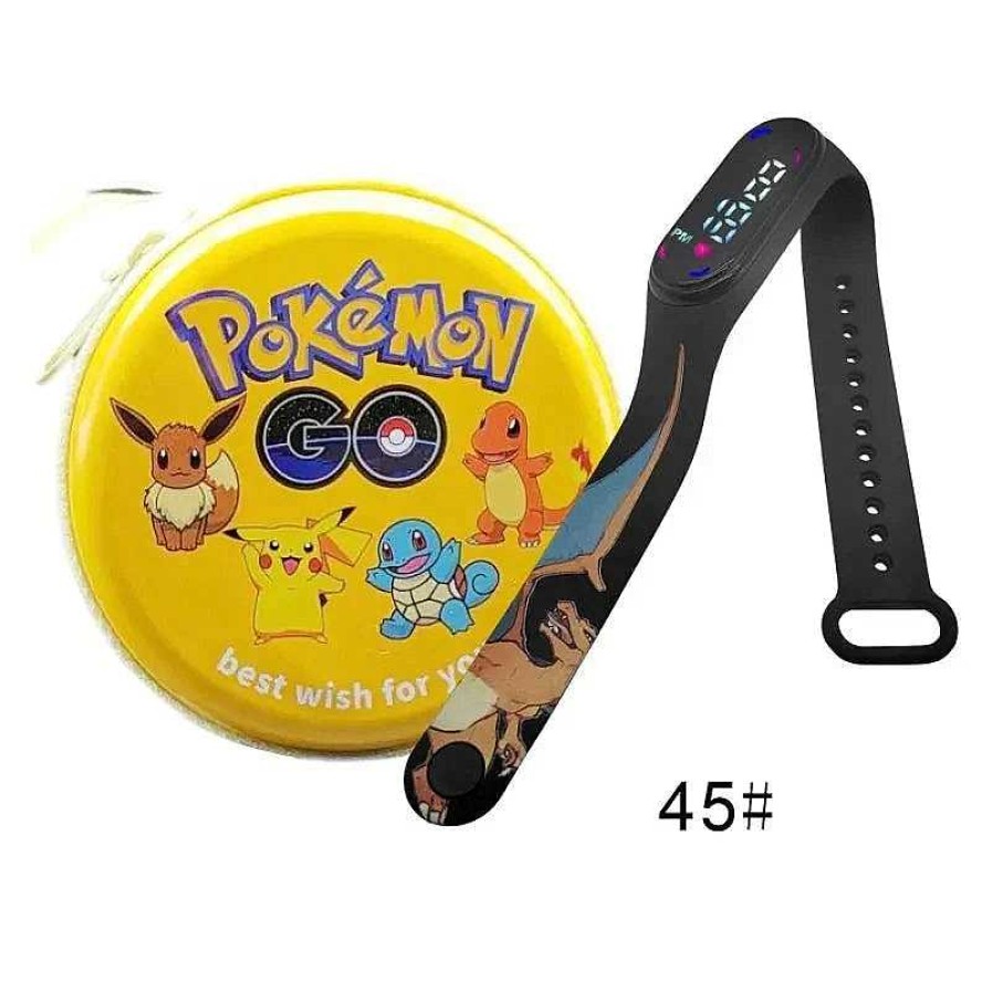 PKM Sonstiges Merchandise | Pokemon Pikachu Digital Uhr Mit Geschenkbox Fur Kinder