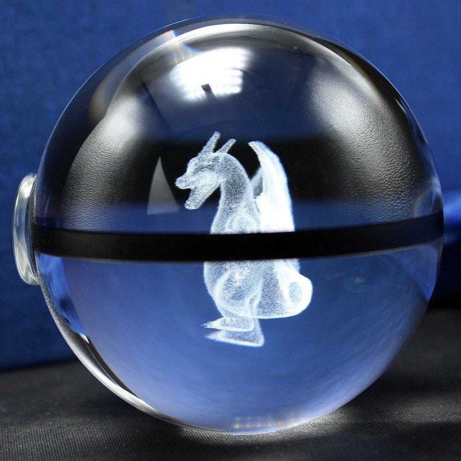 PKM Pokeball & Pokeballe | Charizard Glurak Crystal Pokemon Go Ball Mit 3D Effekt