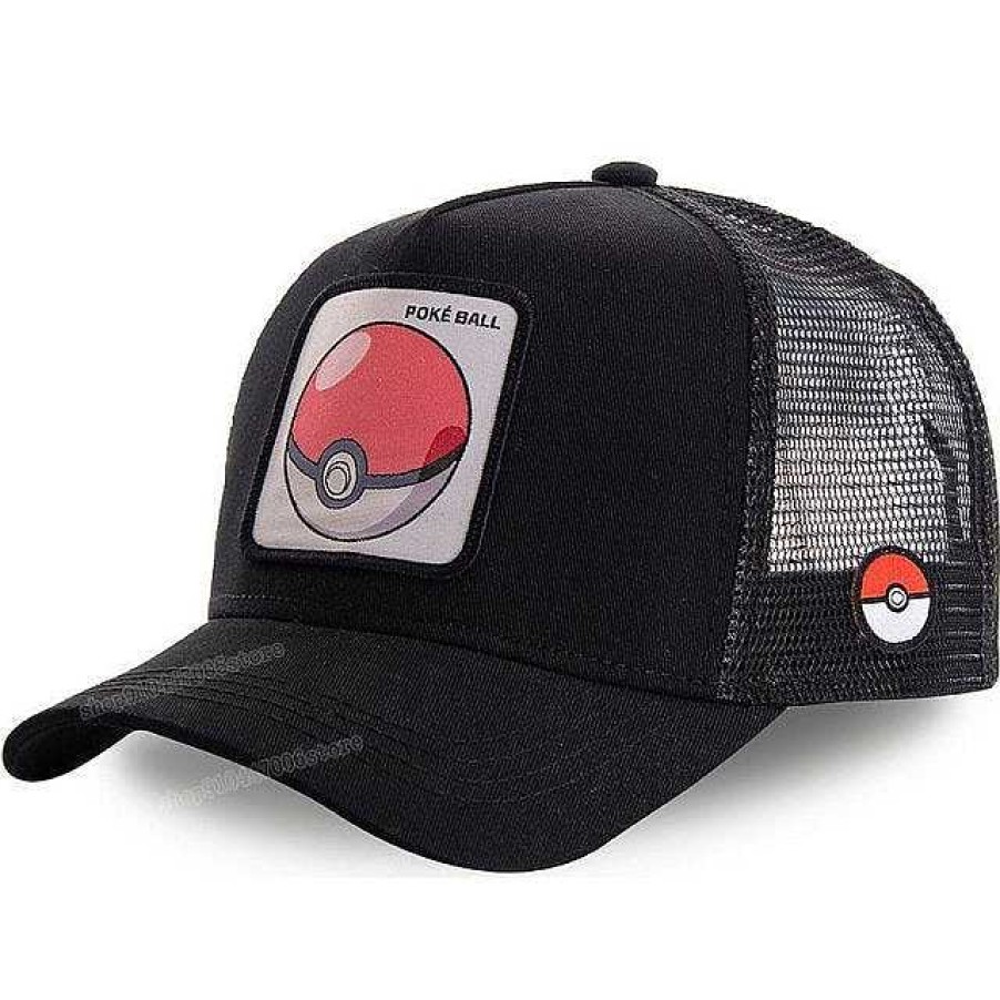 PKM Pokemon Mutzen & Caps | Pika Mutze - Baseball Cap - Pokemon Cap (Pikachu, Enton, Gengar, Relaxo, Pokeball)