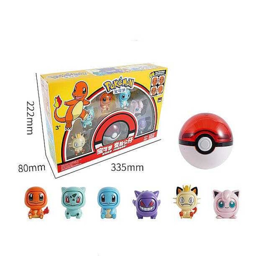 PKM Pokemon Spielzeug | Pokemon Pokeball Mit Gesichtswechselnder Pokemonfigur