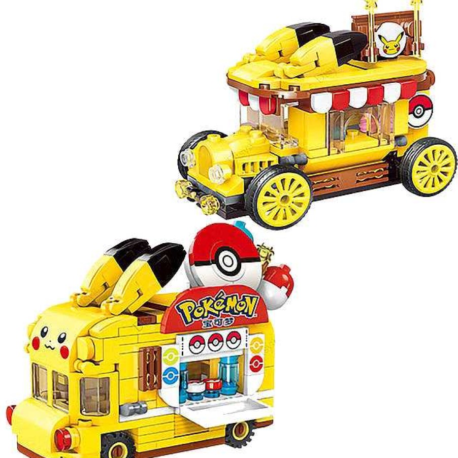 PKM Pokemon Bausteine | Pokemon Pikachu Mini Autos In 2 Versionen Zum Selbstbauen