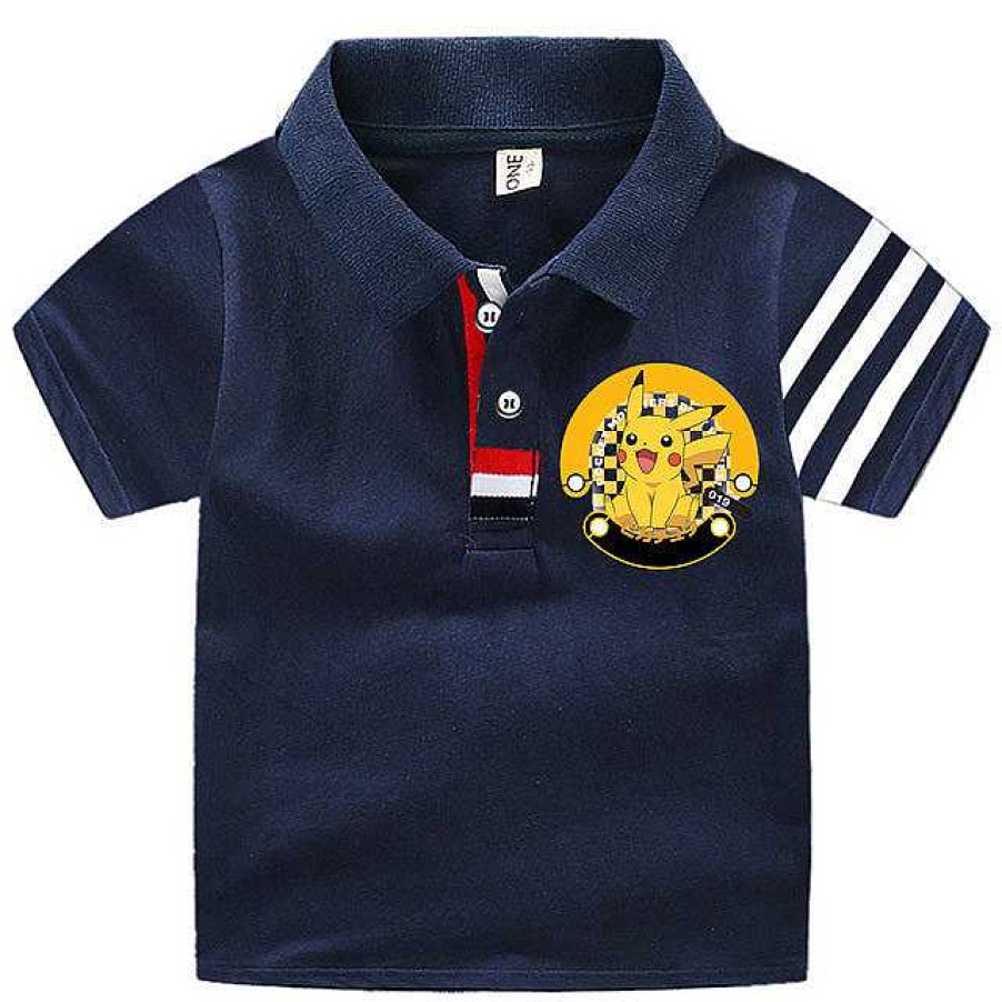 PKM Sommer | Pokemon Polo Shirts Fur Kinder Mit Vielen Verschiedenen Motiven Fur Den Sommer