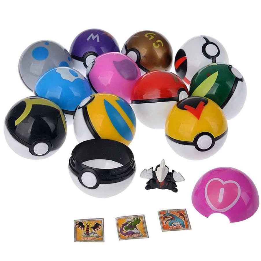 PKM Pokemon Spielzeug | 12Er Set Pokemon Pokeballe (Ca. 4.8Cm)