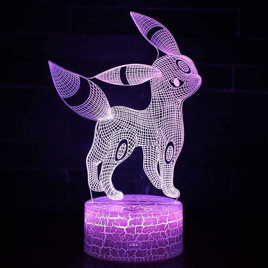 PKM Pokemon Lampen & Nachtlichter | Pocket Monster Nachtara Umbreon 3D Lampe