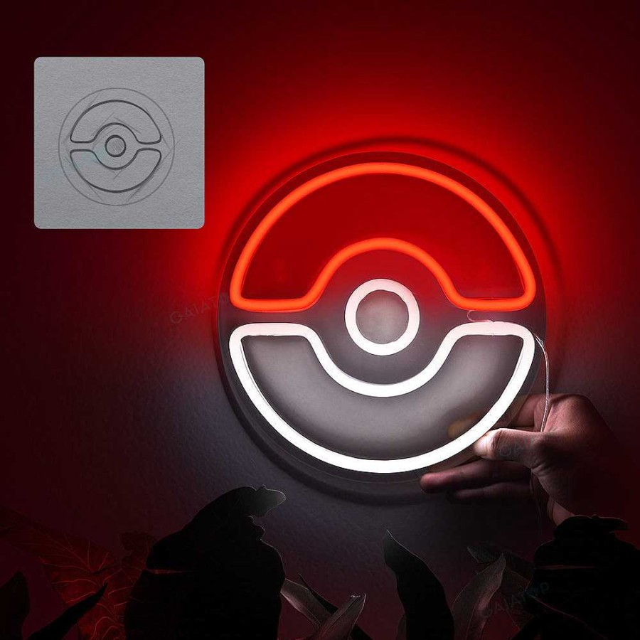 PKM Sonstiges Merchandise | Pokeball Led Neonlicht Lampe