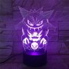 PKM Sonstiges Merchandise | Gengar Nachttischlampe Mit Magischen Farbwechsel Und 3D Pokemon Lampe