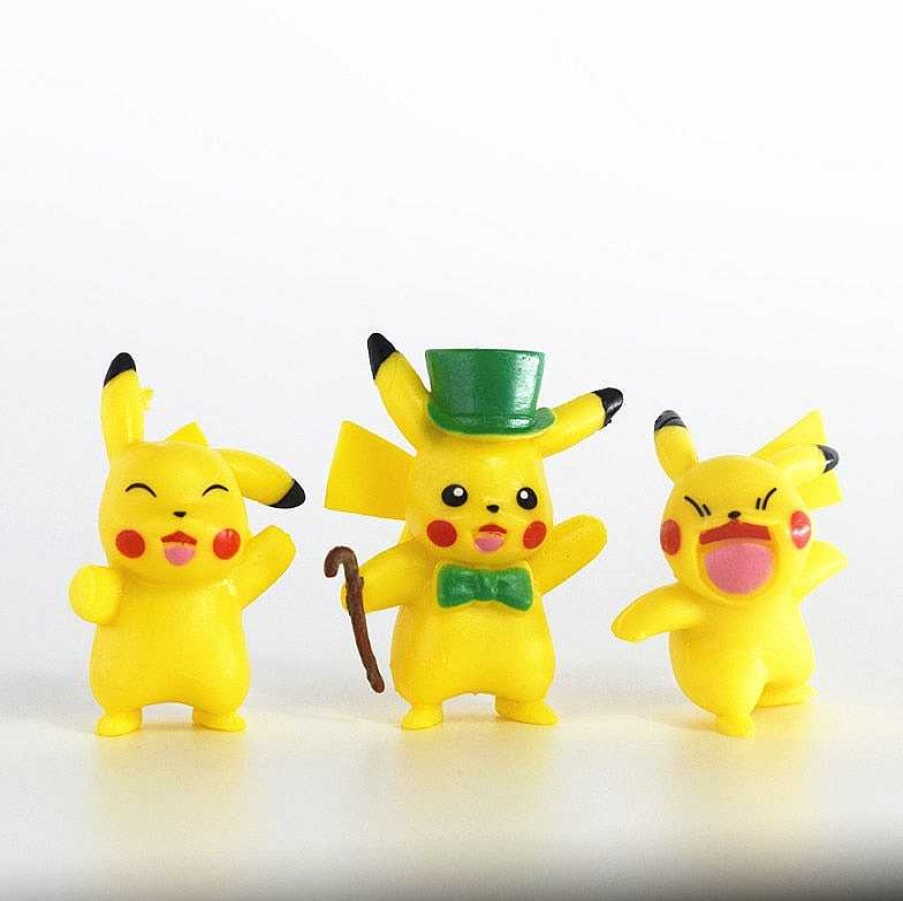 PKM Pokemon Figuren | 18 Stk. Pikachu Figuren (Ca. 4Cm)