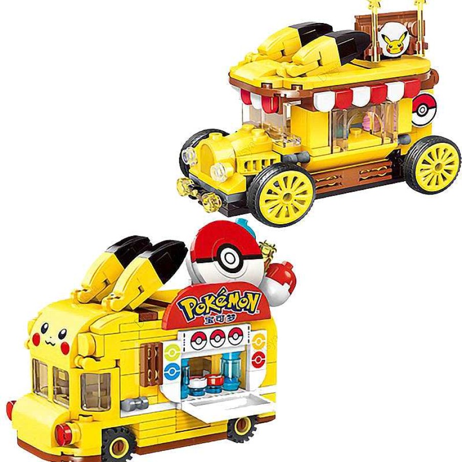 PKM Pokemon Spielzeug | Pokemon Pikachu Mini Autos In 2 Versionen Zum Selbstbauen