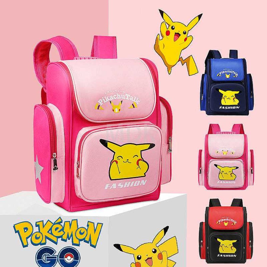 PKM Rucksacke & Taschen | Pokemon Schultasche / Schulrucksack Mit Pikachu Motiv