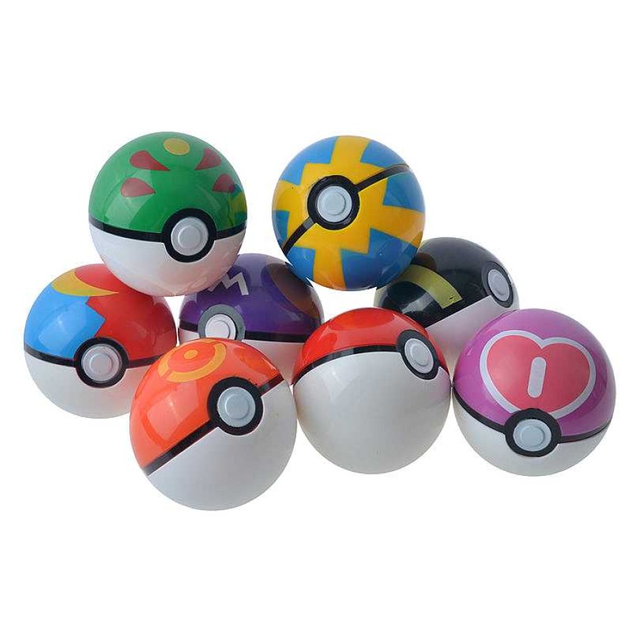 PKM Pokeball & Pokeballe | 4 Bis 20 Pokeballe Mit Pokemon Figuren Im Set (Zufallige Wahl)